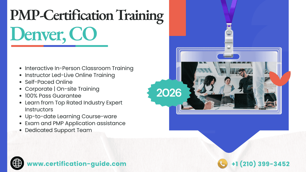 PMP Training Denver CO with instructor-led classroom and online PMP certification course