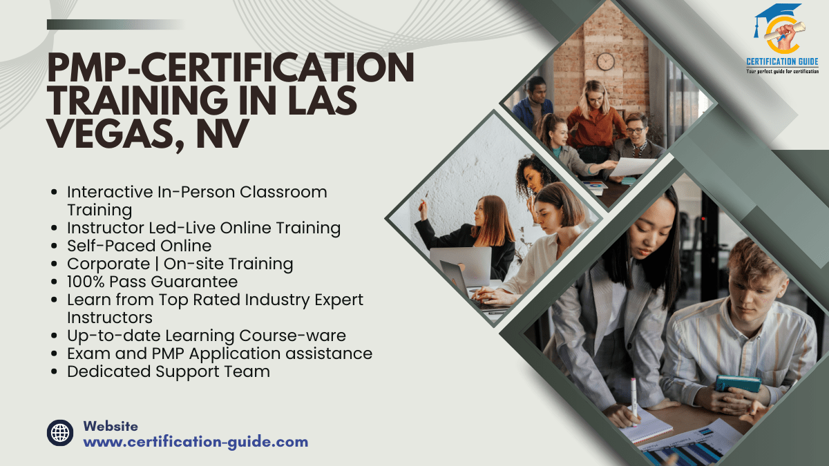 PMP certification training in Las Vegas, NV with instructor-led and online project management classes