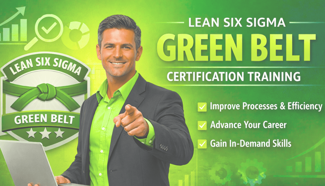 Lean Six Sigma Green Belt certification training program for professionals to improve process efficiency and advance their careers